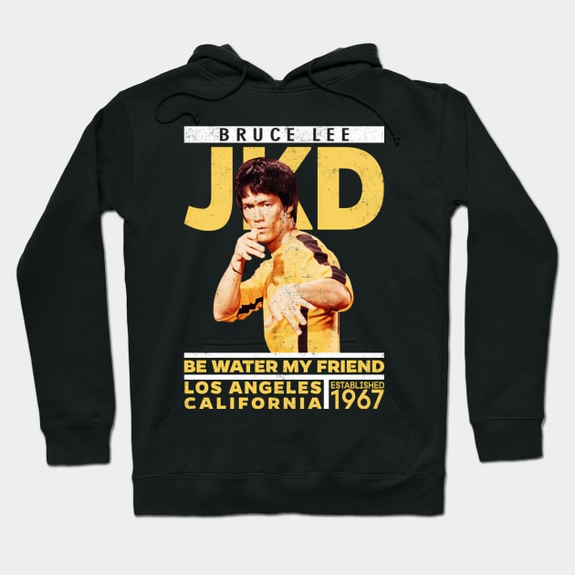 Movie Bruce Jeet Kune Do Be Water Lee Vintage Hoodie by Garmentcrooks